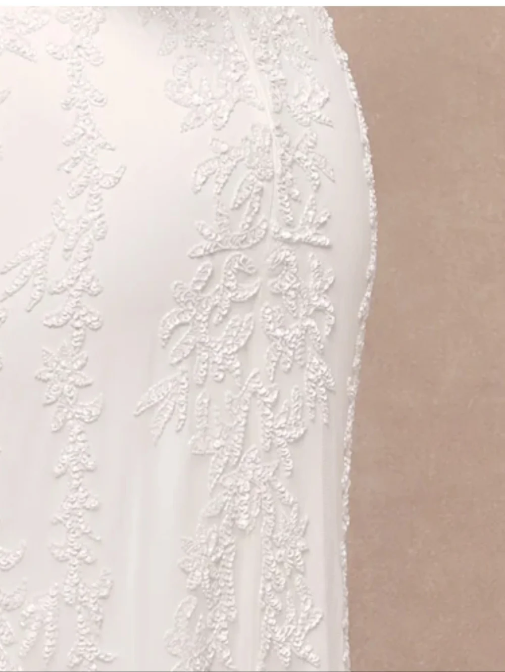 White Lace Spaghetti-Strap Sheath Dress